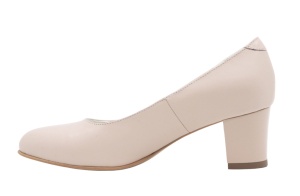 Pantofi dama din piele naturala, Nud toc 7cm Hellen - NAA32NUD - Img 3