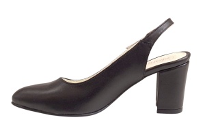 Pantofi dama eleganti decupati din piele naturala - Model Angelyna Negru Box - Img 7