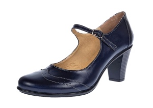 Pantofi dama eleganti din piele naturala bleumarin, box - P104BLM - Img 8