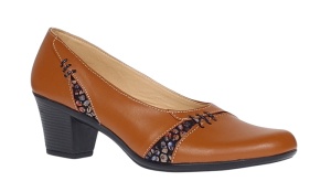 Pantofi dama eleganti din piele naturala Maro cu toc de 6cm P36CON - Img 4