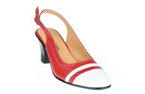Pantofi dama eleganti din piele naturala - Model decupat cu toc 7cm S301AR - Img 2