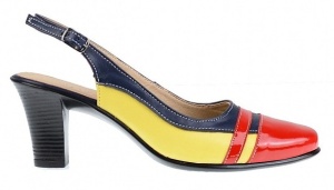 Pantofi dama marimea 37 - Model eleganti din piele naturala, toc de 7cm LS301RBLG - Img 2