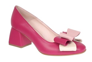 Pantofi dama office din piele naturala roz - NAB1ROZ