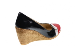Pantofi dama piele naturala cu platforme de 7 cm PTEARAN1 - Img 2