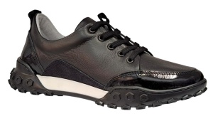 Pantofi dama sport din piele naturala - Model Negru VIK1645 - Img 3