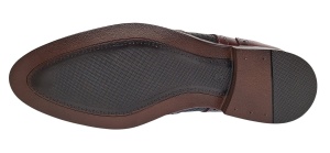 Pantofi eleganti barbati piele naturala 993 Bordeaux si Negru - Img 3