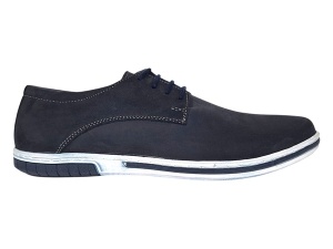 Pantofi sport barbati din piele naturala bufo Bleumarin Inchis TENBUFBLC - Img 4