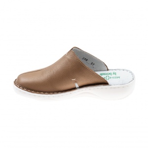 Saboti medicali femei, Cappuccino din piele naturala box, Med-Line BR298CAPPUCCINO - Img 2
