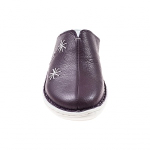 Saboti medicali femei, din piele naturala box, Med-Line BR298VIOLET - Img 2