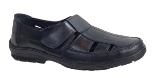 Sandale barbati casual din piele naturala - Model Negru SCV295AN - Img 4