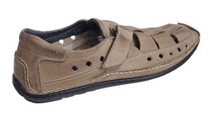 Sandale barbati casual din piele naturala Ultra Confort Nisip SCV1SP - Img 5