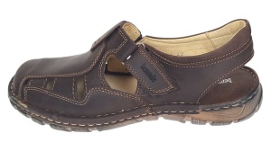 Sandale barbati din piele naturala Ultra Confort Marimea 42 Maro BRD334MI - Img 6