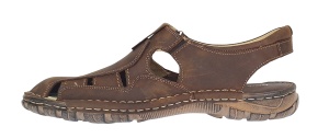 Sandale barbati din piele naturala Ultra Confort Marimea 43 Maro BRD334M - Img 2