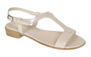 Sandale dama casual din piele naturala Bej Lac LS16LB1 Marimea 39 - Img 5