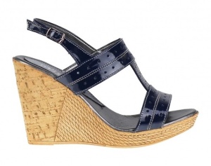 Sandale dama din piele naturala cu platforma de 10 cm S300LACBL - Img 5