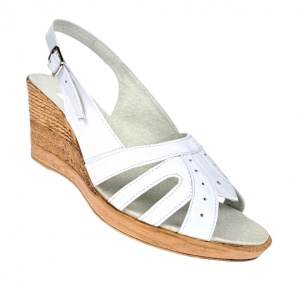 Sandale dama din piele naturala cu platforma - S89ALB - Img 5