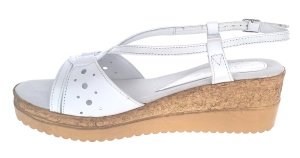 Sandale dama din piele naturala cu platforme de 6 cm LS36A2 Marimea 38 - Img 2
