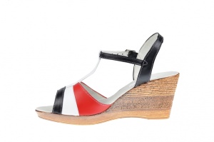 Sandale dama din piele naturala, cu platforme de 8cm, DENY - S45R2AN - Img 2