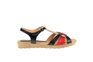 Sandale dama din piele naturala cu platforme - S51NBR - Img 2