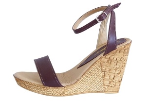 Sandale dama din piele naturala culoare maro cu platforme de 10cm S415M - Img 2