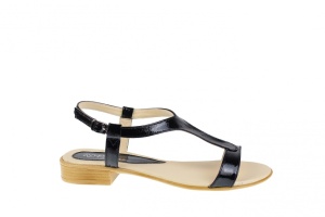Sandale dama din piele naturala lacuita, foarte comode - S16NLACB - Img 3