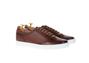 Tenisi barbati sport din piele naturala maro TEN2015M - Img 2