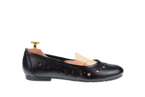 Balerini dama casual din piele naturala neagra - FLO2N - Img 2