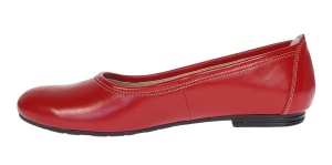 Balerini dama rosii casual din piele naturala - Eva - Img 11