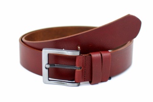 Curea barbati casual din piele naturala 4cm latime, bordo CK140BORDO