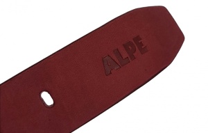 Curea barbati, casual, din piele naturala, BORDO MAT, 4.5cm - CK30BRD - Img 2