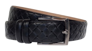 Curea barbati din piele naturala culoare neagra 3.5cm Ciucaleti CLK 236NP