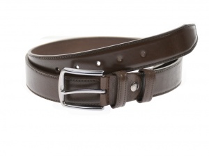 Curea barbati eleganta, din piele ecologica, maro milenium 3.5 cm - DR1500M