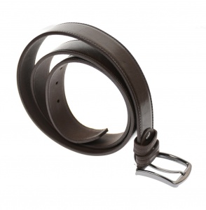 Curea barbati eleganta, din piele ecologica, maro milenium 3.5 cm - DR1500M - Img 2