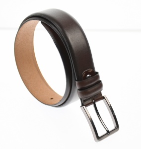 Curea barbati eleganta, din piele ecologica, maro millenium 3.5 cm - DR001MI - Img 4