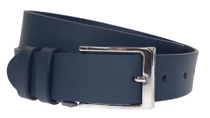 Curea barbati eleganta din piele naturala bleumarin CK238BLUE - Img 2
