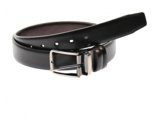 Curea barbati eleganta, din piele naturala maro 3.5 cm - DR1210NM