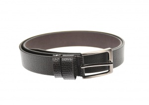 Curea barbati eleganta, din piele naturala, maro 3.5 cm - DR1320MOD - Img 3