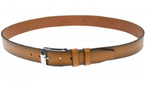 Curea barbati eleganta, din piele naturala, maro coffee 3.5 cm - DR1530M - Img 4