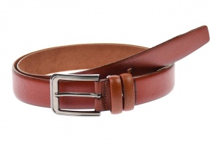 Curea barbati eleganta, din piele naturala rosie 3.5 cm - DR1320R