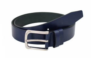 Curea eleganta barbati din piele naturala Bleumarin 4cm DR1-350CKBLM