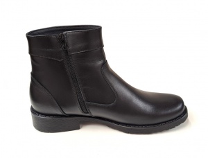 Ghete barbati casual, din piele naturala, cu fermoar, imblanite, Y044N - Img 5