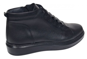 Ghete barbati casual din piele naturala, imblanite, GKR350N - Img 4