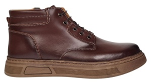 Ghete barbati casual imblanite din piele naturala Maro Gold GS123M - Img 7