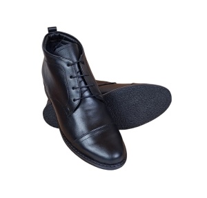 Ghete barbati din piele naturala casual, imblanite, Bond NEGRU - BOND1NBOX - Img 6