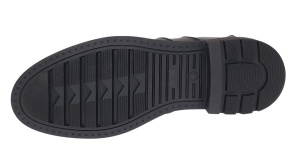Ghete barbati din piele naturala imblanite cu fermoar Negru GB4101N - Img 4