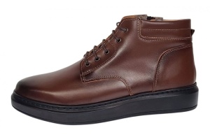 Ghete barbati din piele naturala imblanite culoare maro GSSPORT23M - Img 2