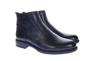 Ghete barbati din piele naturala imblanite KRAFT GF203N - Img 5