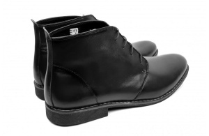 Ghete barbati office negre din piele naturala GB43NEGRU - Img 6