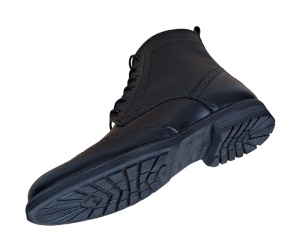 Ghete barbati Oxford din piele naturala imblanite GKR29 Negru - Img 3
