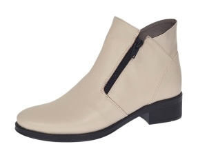 Ghete dama casual din piele naturala Bej Box NA316BB